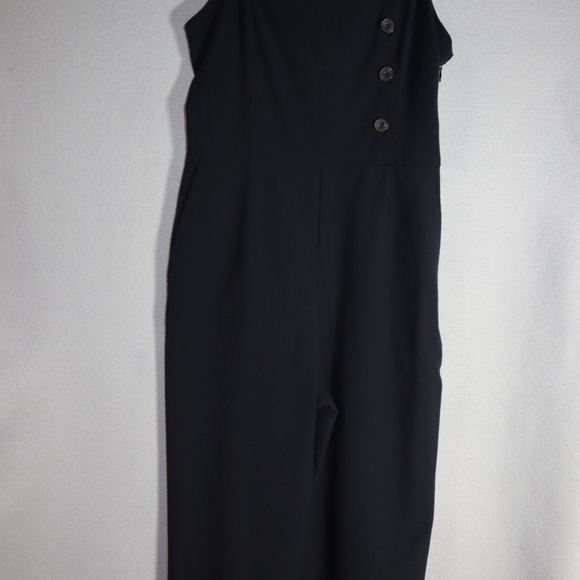 Abercrombie & Fitch Black Strappy‎ Jumpsuit Sz XS sophisticated - Picture 2 of 13
